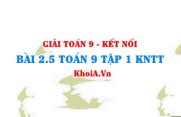 Bài 2.5 SGK Toán 9 tập 1 Kết nối tri thức